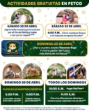 Actividades Gratuitas fin de semana en Petco