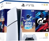 Consola PlayStation 5 versión Standard con videojuegos Astro Bot y Gran Turismo 7 a un muy buen precio + 9 meses sin intereses