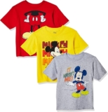 Paquete de 3 playeras para niños con diseño de Mickey Mouse baja a su menor precio