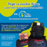 Carteras y bolsos bandoleras de regalo por la promo del Día del Padre de Plaza Lindavista
