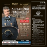 Boletos gratis para el concierto de Alejandro Fernández con tus compras en Plaza Carso