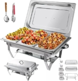 Bufetera de acero inoxidable para 3 platillos baja a un excelente precio