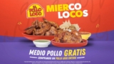 Miercolocos Pollo Loco: Medio pollo gratis en la compra de uno entero los miércoles de febrero