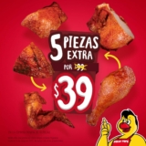 En El Pollo Pepe llévate 5 piezas de pollo extra  por sólo $39