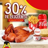 Promoción El Pollo Pepe y Rappi: 30% de descuento en combos individuales con Coca-Cola