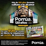 Promoción Porrúa 120 Aniversario 2020: cachito de lotería Gratis en la compra de $120 en libros