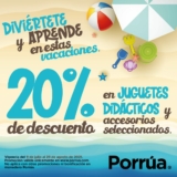 En Porrúa 20% de descuento en libros y juguetes didácticos