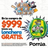 Compra $999 o más en Porrúa y llévate una lonchera de regalo