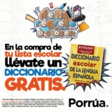 Promoción Porrúa Regreso a Clases: Diccionario de regalo si surtes tu lista escolar