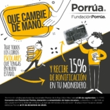 En Porrúa canjea tus libros de texto en buen estado por 15% de bonificación en monedero