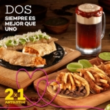 Promoción El Portón: 2×1 en antojitos de lunes a domingo a partir de las 5:00 PM (tacos, quesadillas, pambazos, etc)