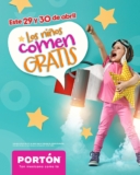 Promoción Día del Niño El Portón: los niños comen gratis