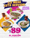 Promoción El Portón 2023: Comidas, desayunos y cenas completas desde $89 c/u