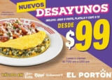 En El Portón nuevos desayunos con fruta y café por $99 pesos