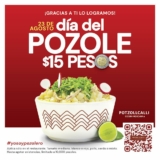 Promoción Día del Pozole 2021: pozole a $15 pesos en Potzollcalli