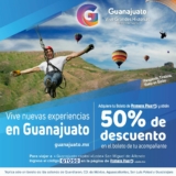 Código Primera Plus de segundo a mitad de precio en boletos a Guanajuato