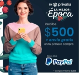 Promo de Navidad Privalia Paypal: $500 de descuento para nuevos usuarios