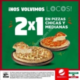 Promoción Benedettis 2019: 2×1 en pizzas chicas y medianas durante todo el año