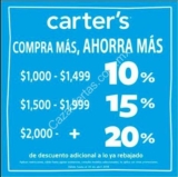Promoción Carter’s: Hasta 20% de descuento adicional a lo ya rebajado