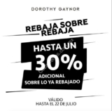 Promoción Dorothy Gaynor Rebaja sobre Rebaja: hasta 30% de descuento adicional