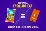 Promoción Ensaladas Eva: Boleto GRATIS para Cinemex en la compra de una ensalada Toscana