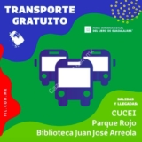 Promoción FIL Guadalajara de transporte gratis a la Feria del Libro