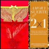 Promoción Fiorentina Amor y Suerte: 2×1 en panties rojas y amarillas