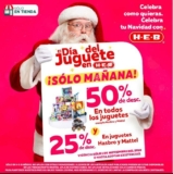 Promoción HEB Día del Juguete 2018: 50% de descuento en todos los juguetes hoy 1 de noviembre