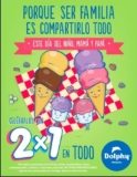 Promoción Helados Dolphy Día del Niño: 2×1 en todo este 30 de abril