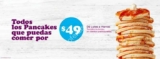 Promoción IHop 2019 de todos los pancakes que puedas comer por $49 pesos