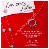 Promoción Julio San Valentín 2019: collar de regalo en compras de $4,000 o más