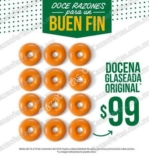 Promoción Krispy Kreme El Buen Fin 2018: docena de donas glaseadas a $99