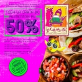 Promoción La Chilanguita 9o Aniversario: 50% de descuento en alimentos de lunes a viernes de 1 a 7 pm