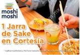 Promoción Moshi Moshi Banorte: jarra de sake Gratis al pagar con tarjetas Banorte o Ixe