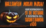 Promoción Moshi Moshi Halloween: Sushi de banda a sólo $30 si vas disfrazado