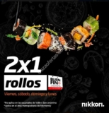 Promoción Nikkori Sushi El Buen Fin 2018: 2×1 en rollos