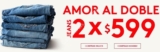 Promoción Promoda San Valentín: 2 jeans o pantalones por $599