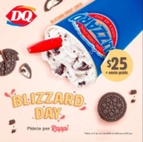 Promoción Rappi Blizzard Day Monterrey: Blizzard chico por $25 + envío gratis