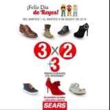 Promoción Sears Día de Reyes: 3×2 en zapatos para dama, caballero e infantil