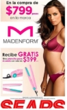 Promoción Sears Maidenform de plancha para cabello de regalo en compras de $799