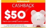 Promoción SinDelantal de $50 de cashback haciendo 2 pedidos en 1 semana