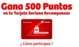 Promoción Soriana Tarjeta Recompensas: Obtén 500 puntos si te inscribes al newsletter y compras $500
