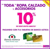 Promoción Suburbia Banco Azteca: 10% de descuento adicional durante junio