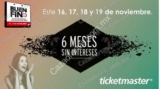 Promoción Ticketmaster El Buen Fin 2018: 6 meses sin intereses en todos los eventos