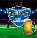 Promoción Toks Super Bowl: Bebida GRATIS por cada touchdown durante el Super Bowl