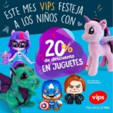 Promoción Vips Día del Niño: 20% de descuento en juguetes y peluches