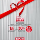 Promoción apertura Sears Cuernavaca Averanda: Hasta 30% directo el jueves 22 y viernes 23 de marzo