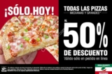 Promoción benedettis Cyber Monday 2018: Pizzas medianas y grandes a mitad de precio