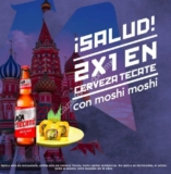 Promoción del Mundial Moshi Moshi: 2×1 en cerveza Tecate durante los partidos