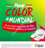 Promoción del Mundial pinturas Doal: camiseta y balón de regalo en la compra de 2 cubetas de pintura
